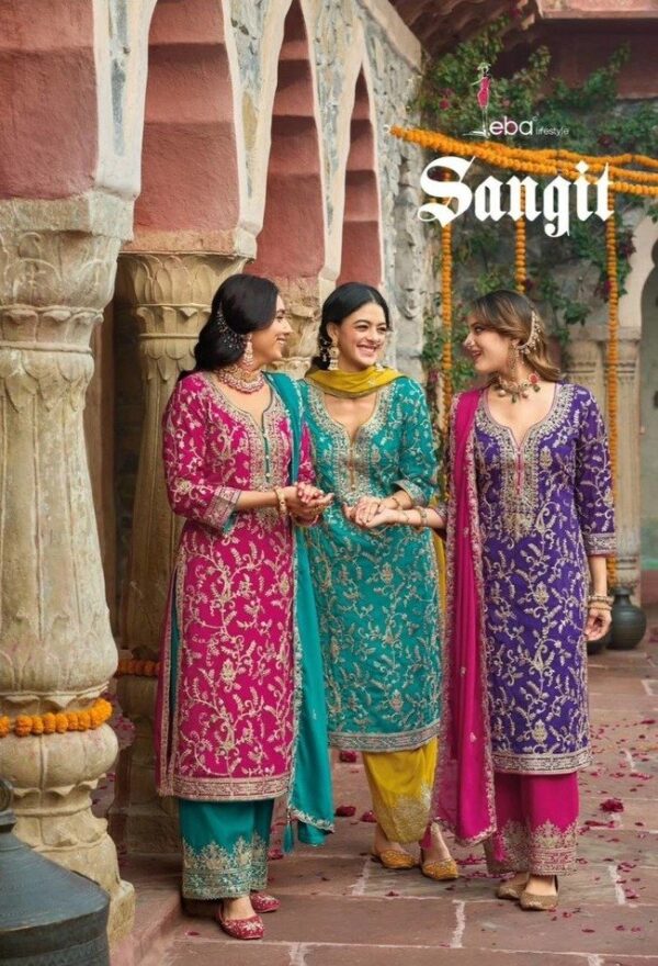 Embroidery Shalwar kameez Pink and Green