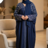 Navy Blue stone work Abaya