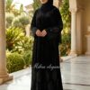 Velvet cut work Abaya