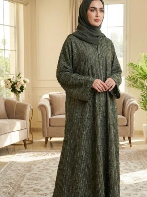 Green elegance Abaya