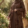Brown velvet combination Abays