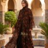 Floral double chiffon Abaya