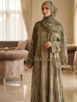 Double chiffon Dubai Abaya