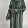Linen Embroidered Abaya size 56